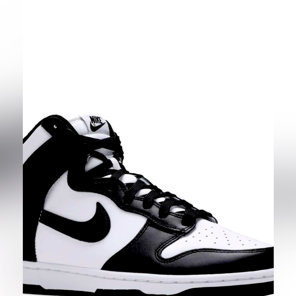 Panda colored dunks high tops